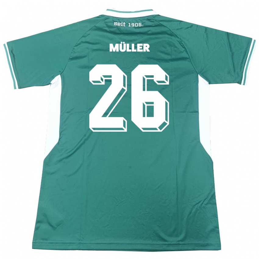 נשים Maro Müller #26 ירוק לבן ג'רזי ביתית 2025/26 חולצה קצרה