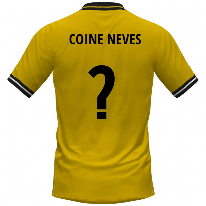 נשים Arthur Coine Neves #0 צהוב שחור ג'רזי ביתית 2025/26 חולצה קצרה