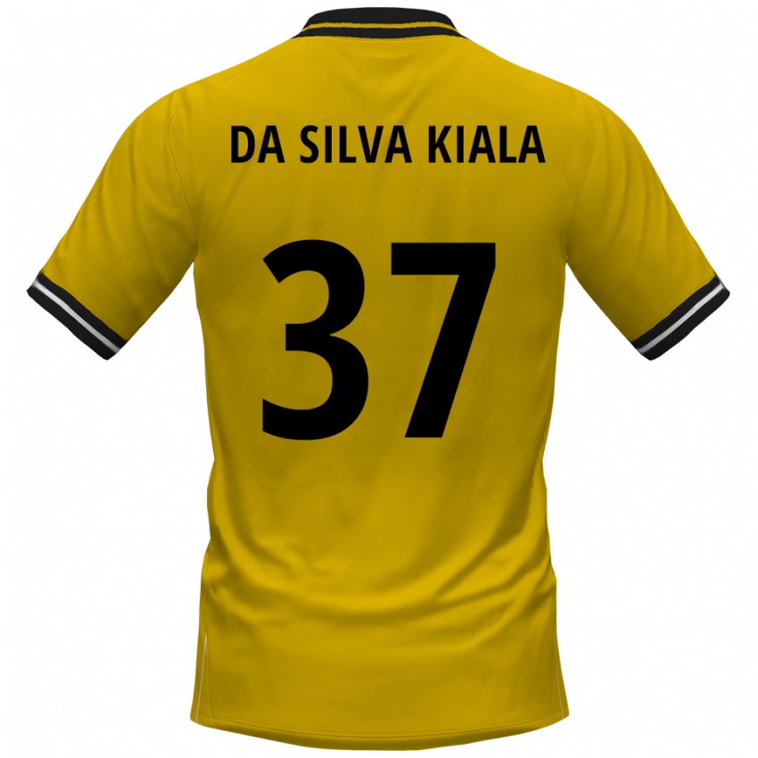 נשים ג׳ואל דה סילבה קיאלה #37 צהוב שחור ג'רזי ביתית 2025/26 חולצה קצרה
