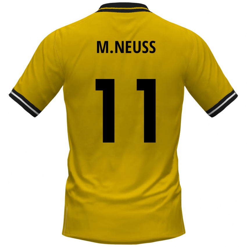 נשים מקסימיליאן נויס #11 צהוב שחור ג'רזי ביתית 2025/26 חולצה קצרה