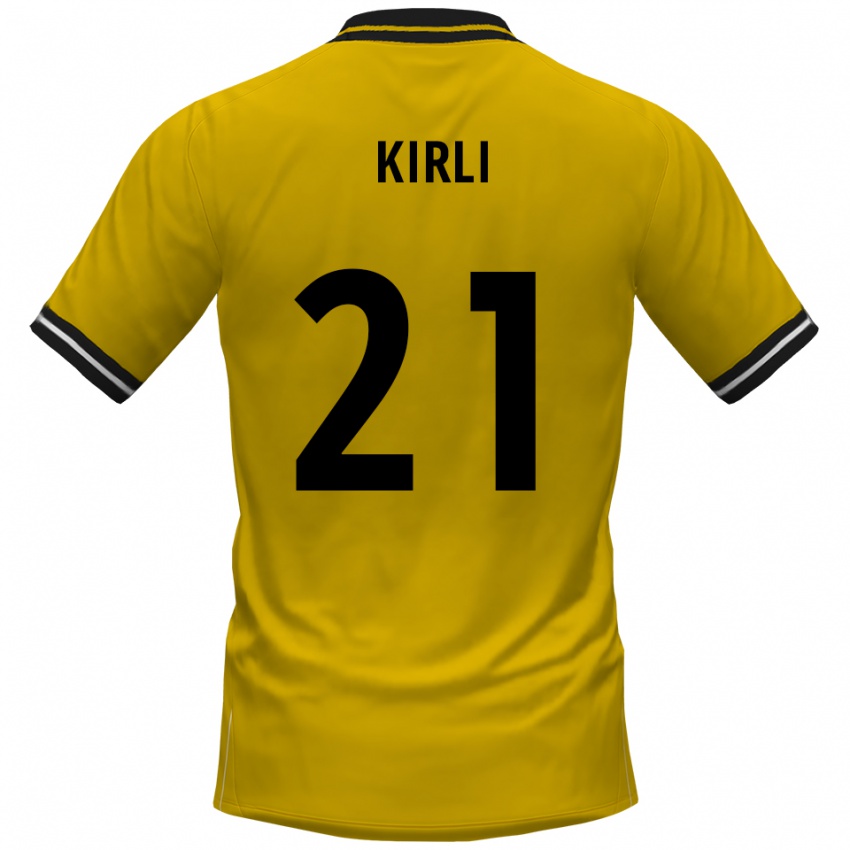 נשים Celil-Noah Kirli #21 צהוב שחור ג'רזי ביתית 2025/26 חולצה קצרה