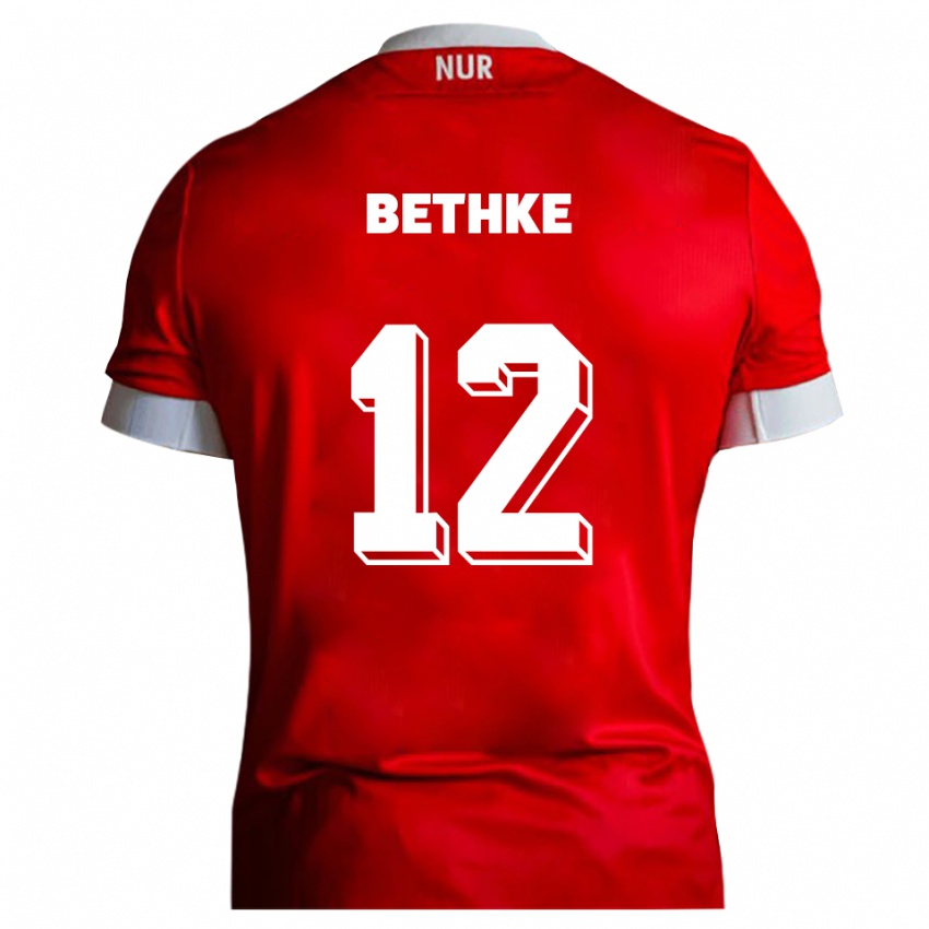 נשים אליאס בטקה #12 אדום לבן ג'רזי ביתית 2025/26 חולצה קצרה