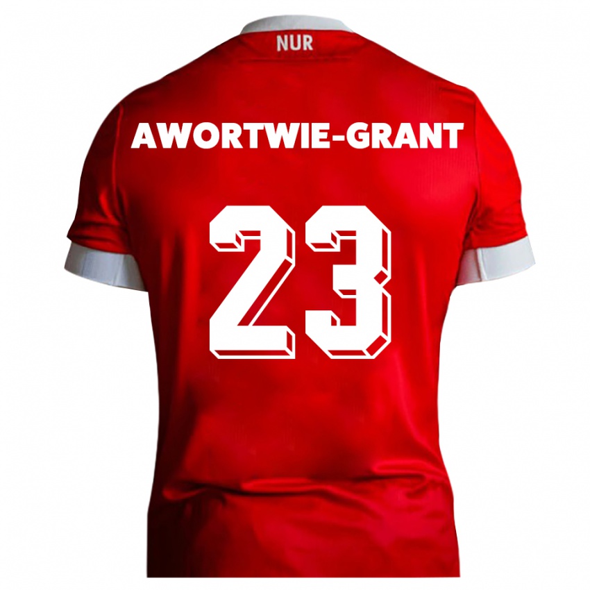 נשים Nyamekye Awortwie-Grant #23 אדום לבן ג'רזי ביתית 2025/26 חולצה קצרה