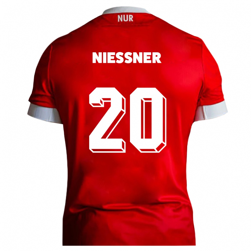 נשים לנארד ניסנר #20 אדום לבן ג'רזי ביתית 2025/26 חולצה קצרה
