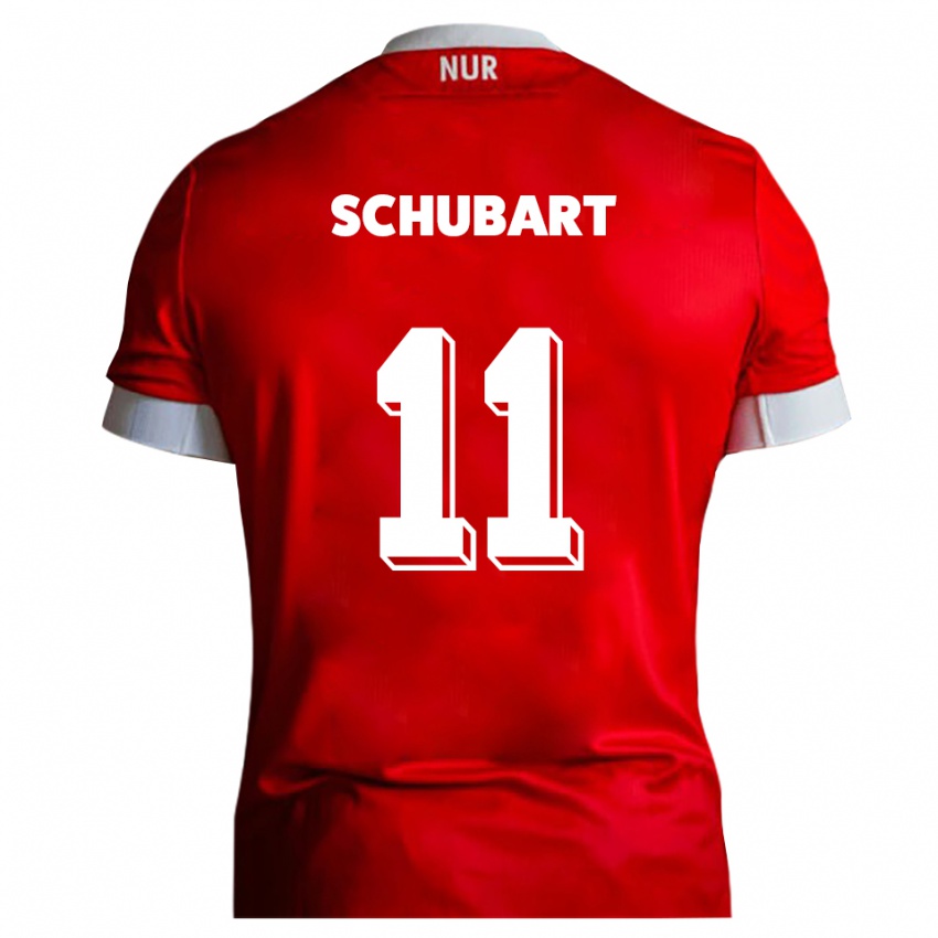 נשים פליקס שוברט #11 אדום לבן ג'רזי ביתית 2025/26 חולצה קצרה