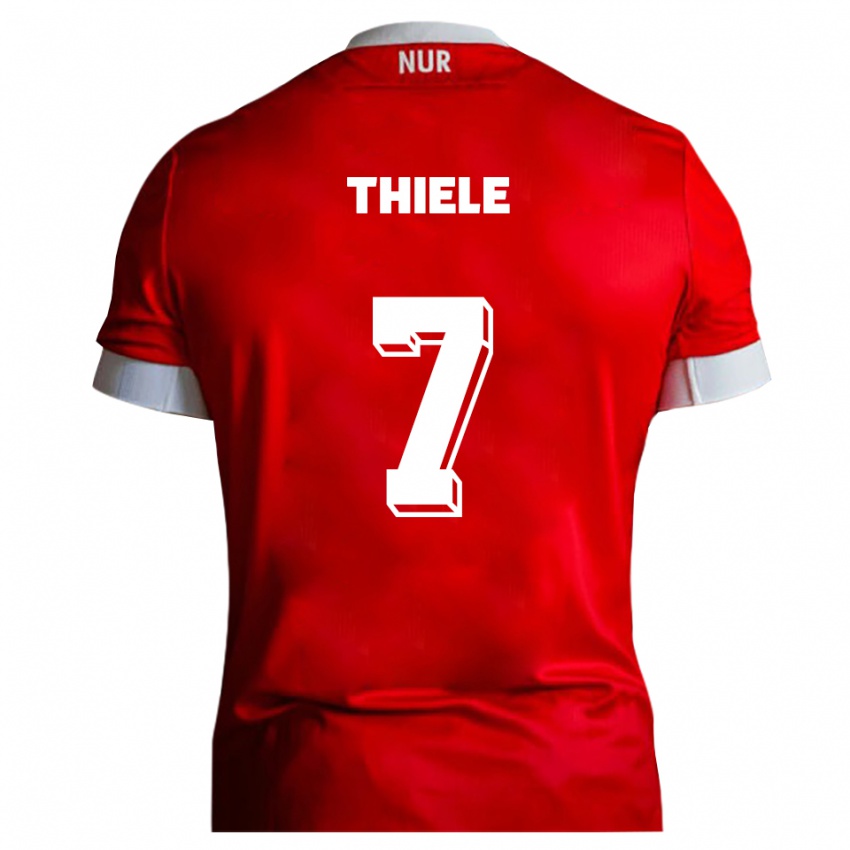 נשים טימי תילה #7 אדום לבן ג'רזי ביתית 2025/26 חולצה קצרה