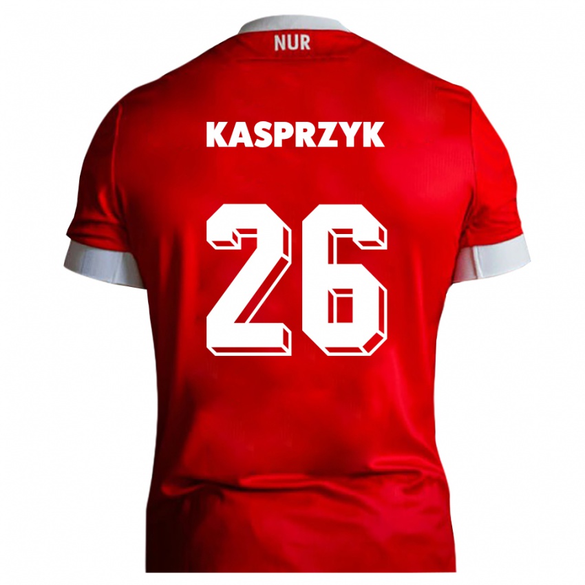 נשים Nicolas Kasprzyk #26 אדום לבן ג'רזי ביתית 2025/26 חולצה קצרה