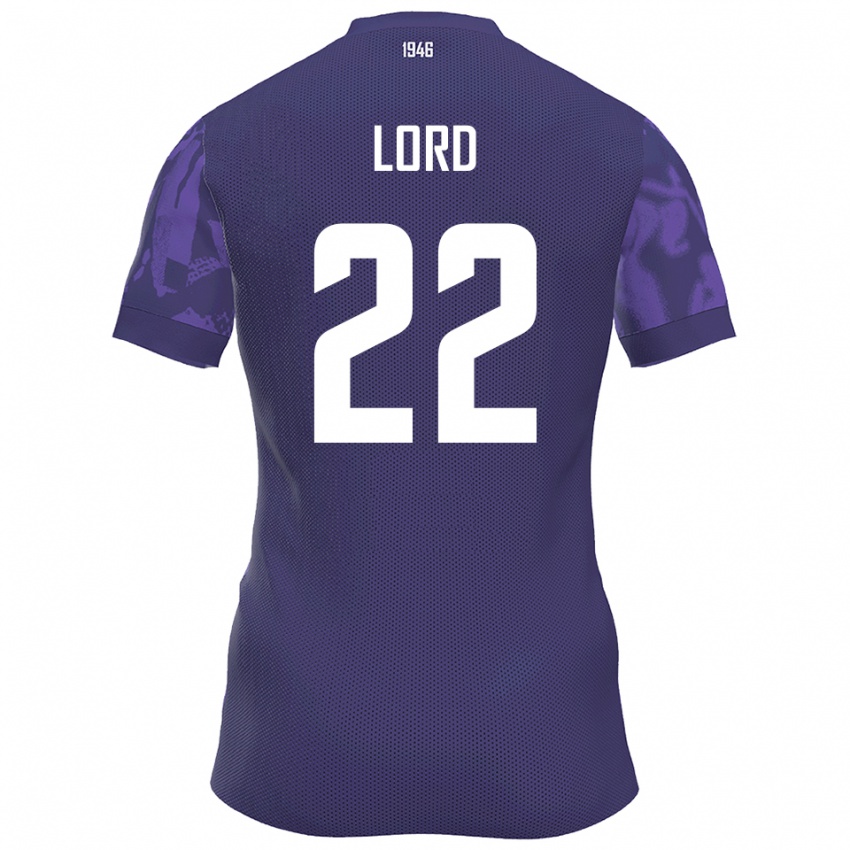 נשים לואי סשה לורד #22 סגול לבן ג'רזי ביתית 2025/26 חולצה קצרה