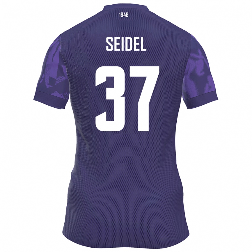 נשים Paul Seidel #37 סגול לבן ג'רזי ביתית 2025/26 חולצה קצרה