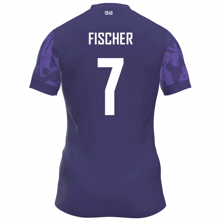 נשים Franz Fischer #7 סגול לבן ג'רזי ביתית 2025/26 חולצה קצרה