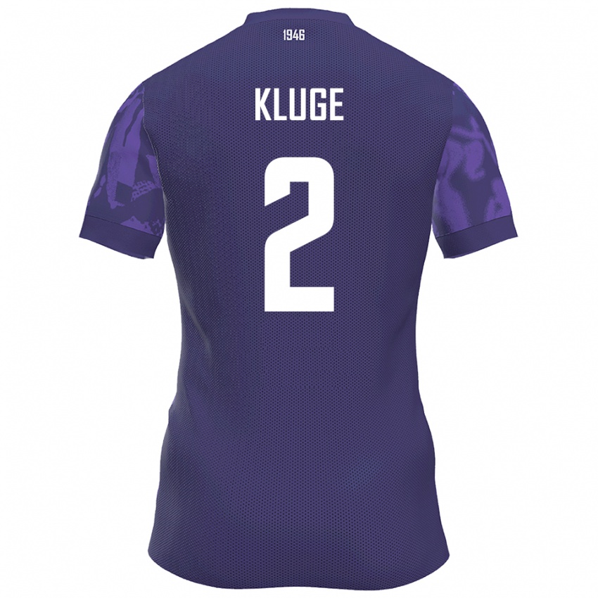 נשים מקסימיליאן קלוגה #2 סגול לבן ג'רזי ביתית 2025/26 חולצה קצרה