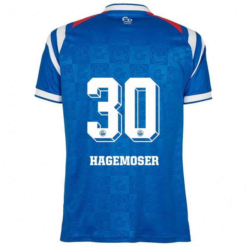 נשים מקס הגמוזר #30 כחול לבן אדום ג'רזי ביתית 2025/26 חולצה קצרה