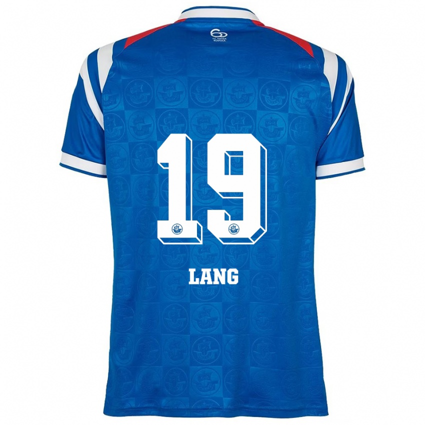 נשים פין-אולה לאנג #19 כחול לבן אדום ג'רזי ביתית 2025/26 חולצה קצרה