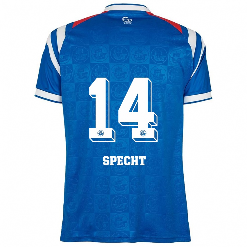 נשים ג׳וליוס שפכט #14 כחול לבן אדום ג'רזי ביתית 2025/26 חולצה קצרה