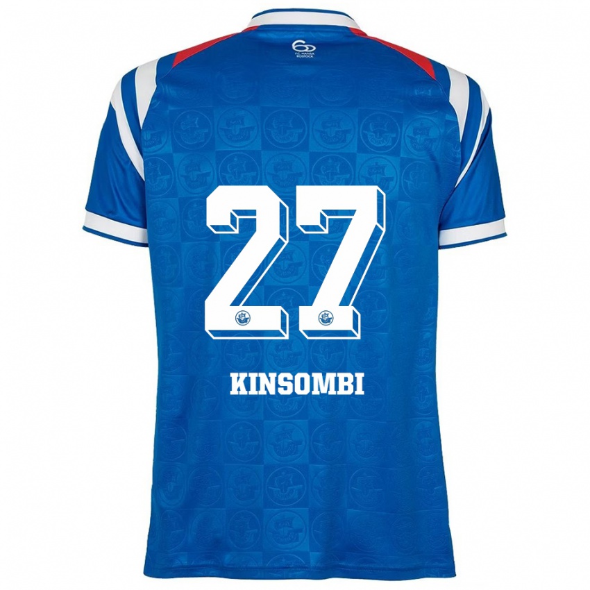 נשים Christian Kinsombi #27 כחול לבן אדום ג'רזי ביתית 2025/26 חולצה קצרה