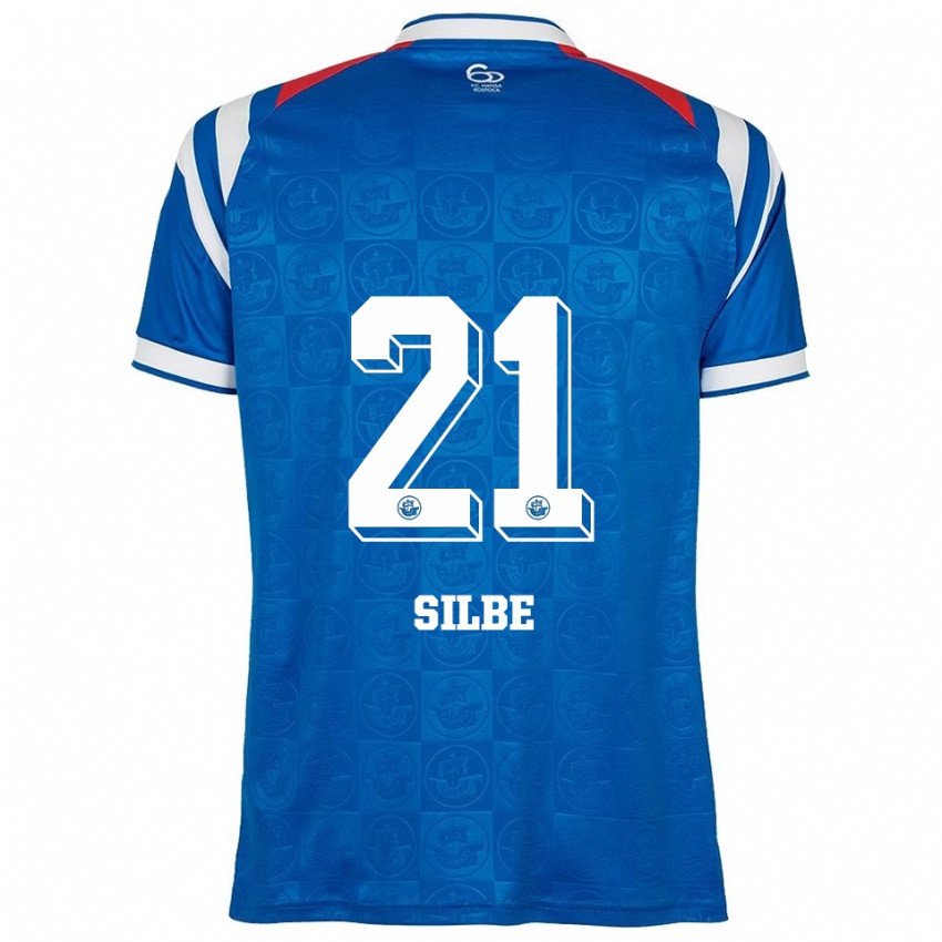 נשים Johanna Silbe #21 כחול לבן אדום ג'רזי ביתית 2025/26 חולצה קצרה