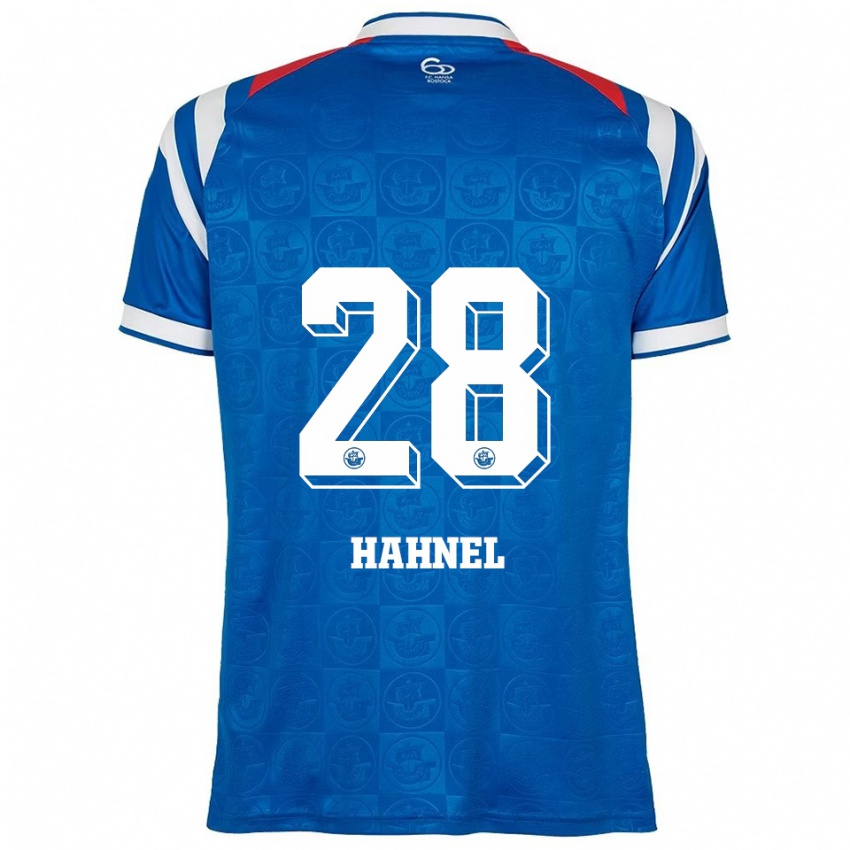 נשים Julian Hahnel #28 כחול לבן אדום ג'רזי ביתית 2025/26 חולצה קצרה