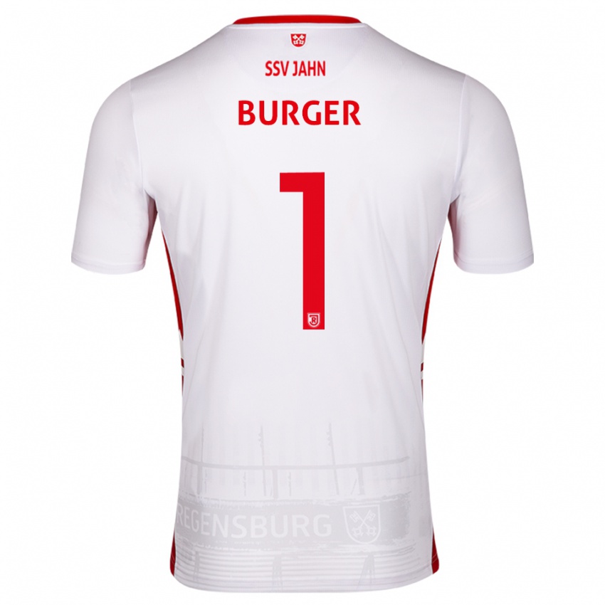 נשים Gabriel Burger #1 לבן אדום ג'רזי ביתית 2025/26 חולצה קצרה