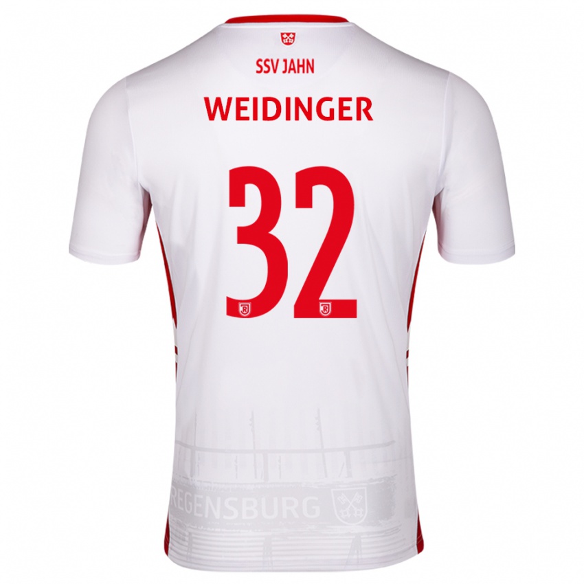 נשים אלכסנדר ויידינגר #32 לבן אדום ג'רזי ביתית 2025/26 חולצה קצרה