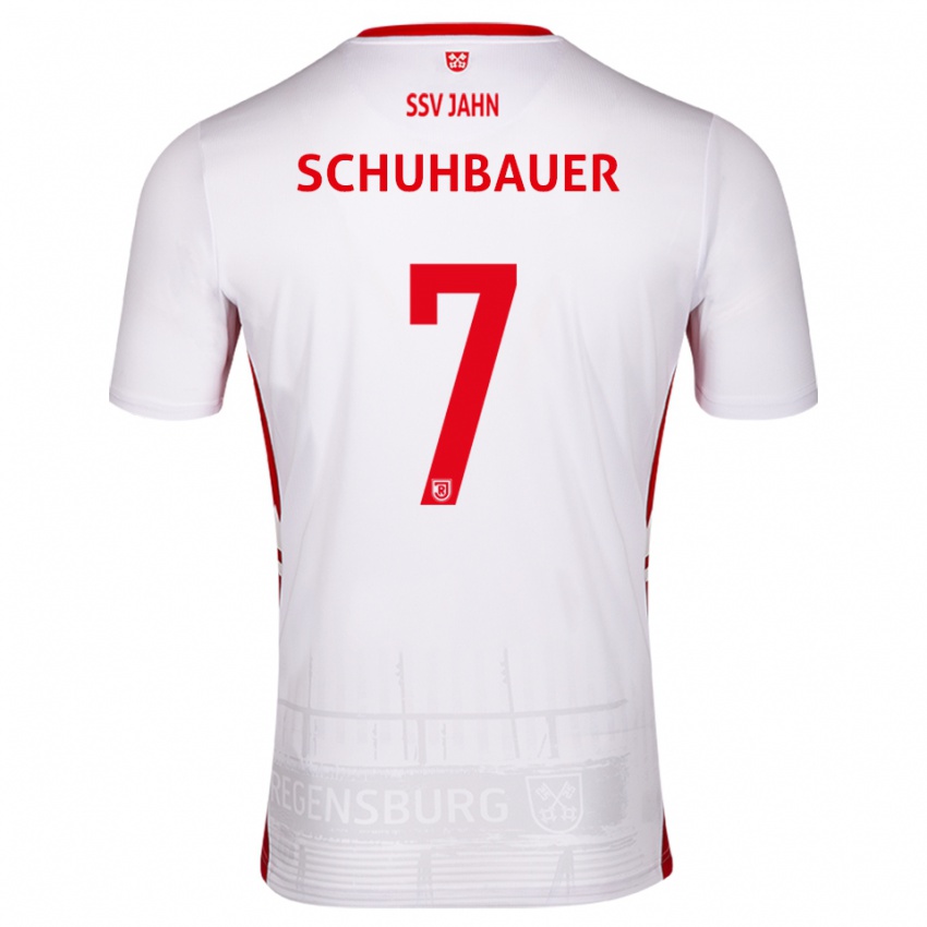 נשים סימון שוחבאוור #7 לבן אדום ג'רזי ביתית 2025/26 חולצה קצרה