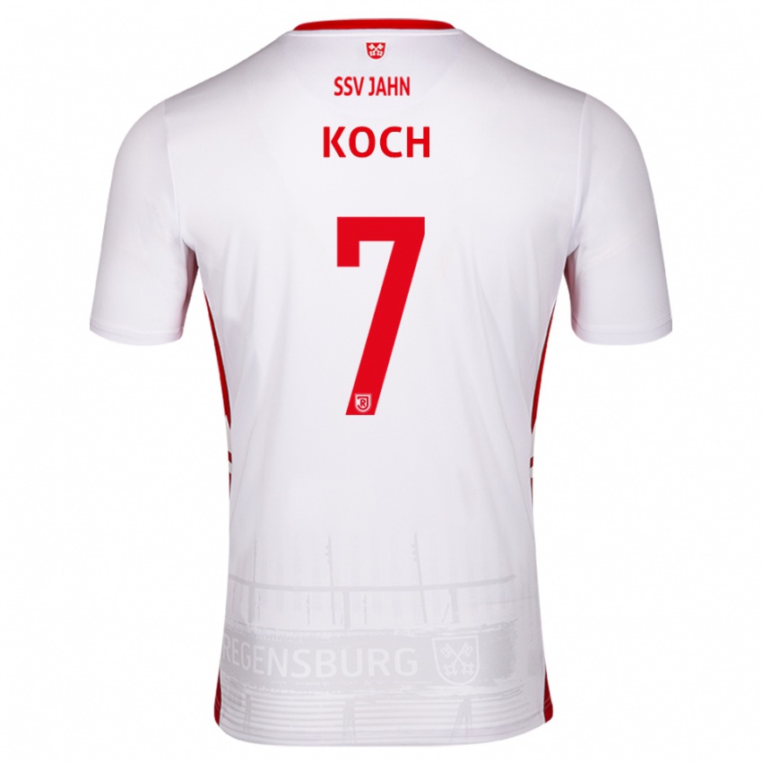 נשים Christian Koch #7 לבן אדום ג'רזי ביתית 2025/26 חולצה קצרה