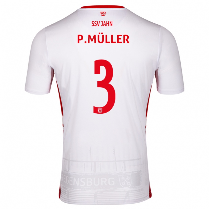 נשים Paul Müller #3 לבן אדום ג'רזי ביתית 2025/26 חולצה קצרה