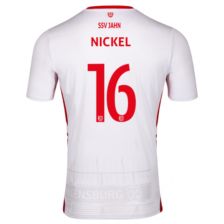 נשים Marlon Nickel #16 לבן אדום ג'רזי ביתית 2025/26 חולצה קצרה