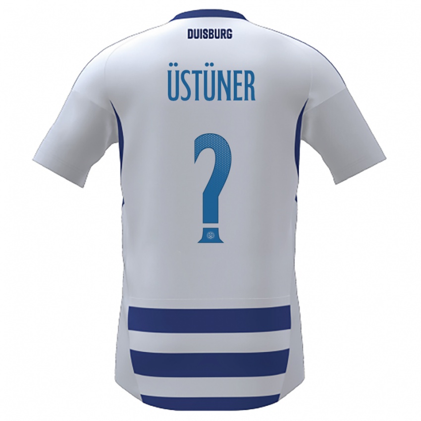 נשים Ismail Üstüner #0 לבן כחול ג'רזי ביתית 2025/26 חולצה קצרה