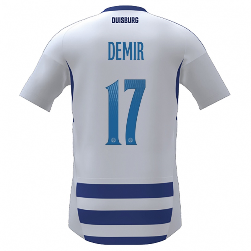 נשים Yagmur Demir #17 לבן כחול ג'רזי ביתית 2025/26 חולצה קצרה