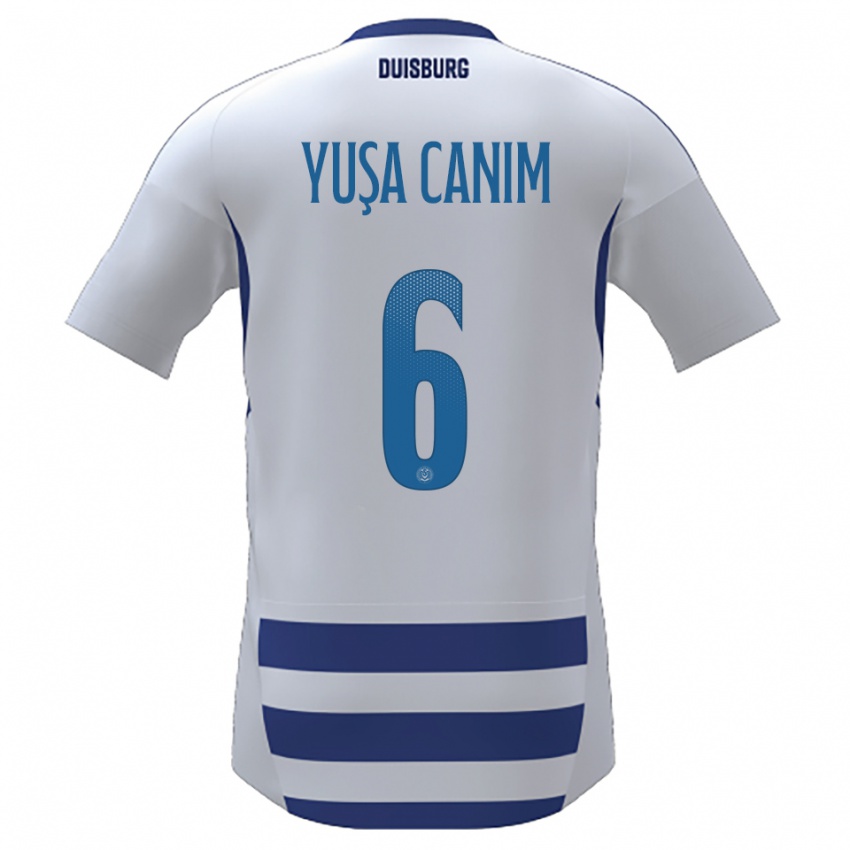 נשים Salih Yuşa Canım #6 לבן כחול ג'רזי ביתית 2025/26 חולצה קצרה
