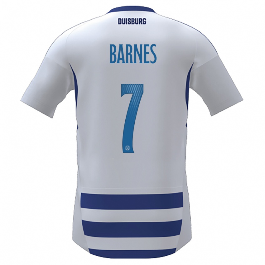 נשים Sejoba Barnes #7 לבן כחול ג'רזי ביתית 2025/26 חולצה קצרה