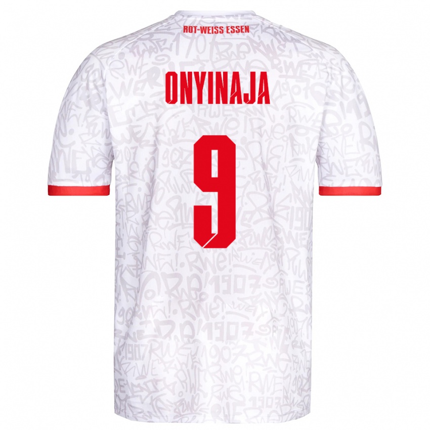 נשים Leonard Onyinaja #9 לבן אדום ג'רזי ביתית 2025/26 חולצה קצרה