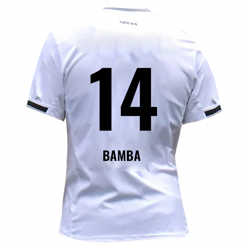 נשים Emmanuel Bamba #14 לבן אדום ג'רזי ביתית 2025/26 חולצה קצרה