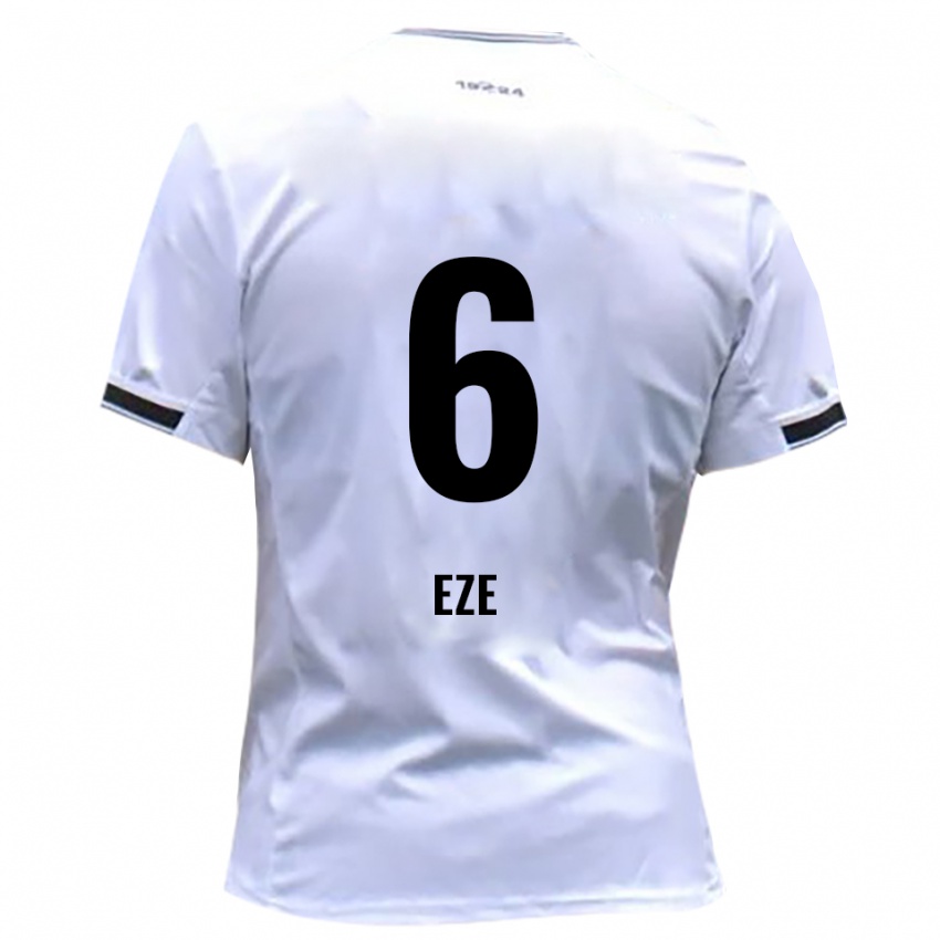 נשים Joshua Eze #6 לבן אדום ג'רזי ביתית 2025/26 חולצה קצרה