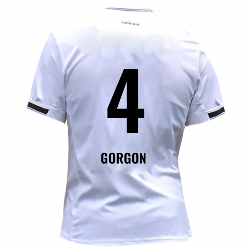 נשים Felix Gorgon #4 לבן אדום ג'רזי ביתית 2025/26 חולצה קצרה