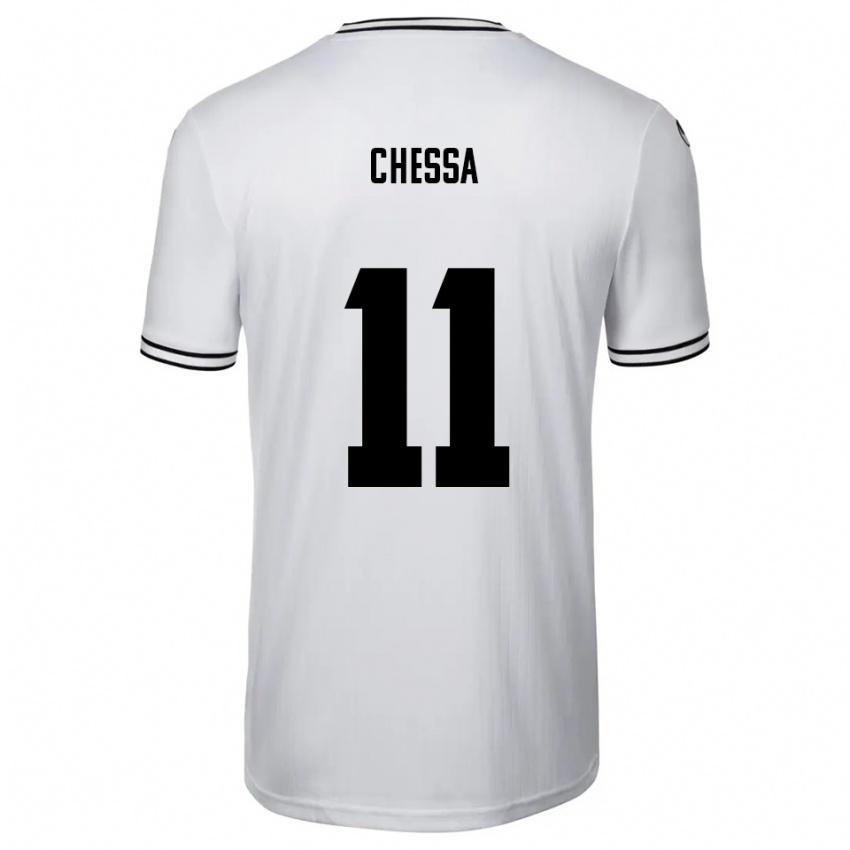 נשים דניס צ'סה #11 לבן שחור ג'רזי ביתית 2025/26 חולצה קצרה