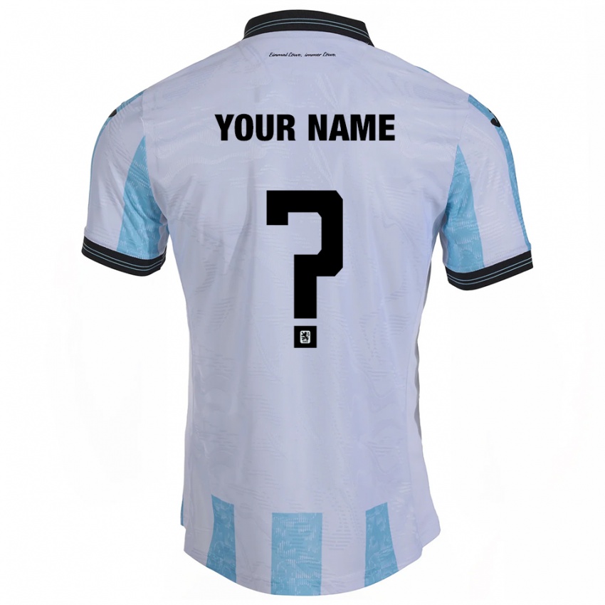 נשים השם שלך #0 לבן תכלת ג'רזי ביתית 2025/26 חולצה קצרה