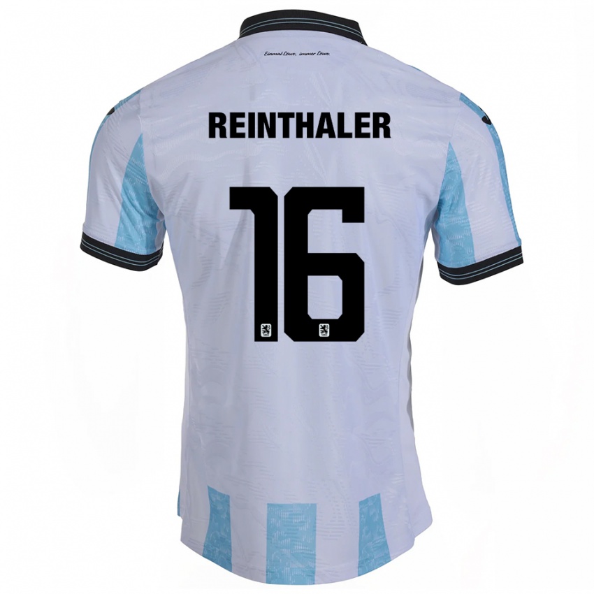 נשים מקס ריינתאלר #16 לבן תכלת ג'רזי ביתית 2025/26 חולצה קצרה