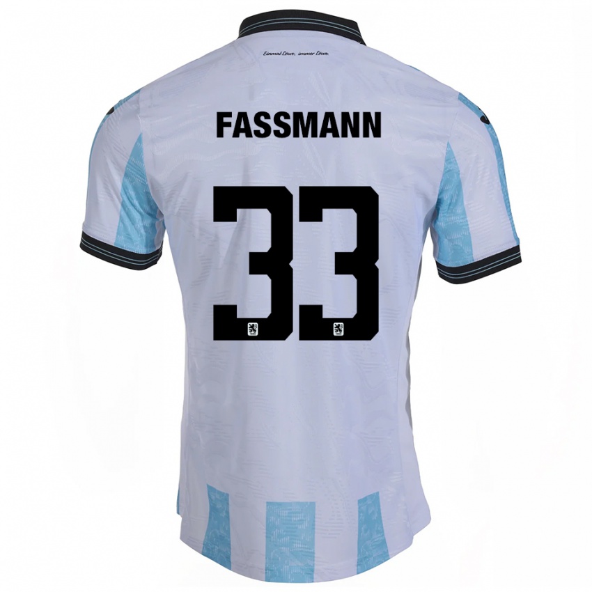 נשים לאסה פסמן #33 לבן תכלת ג'רזי ביתית 2025/26 חולצה קצרה