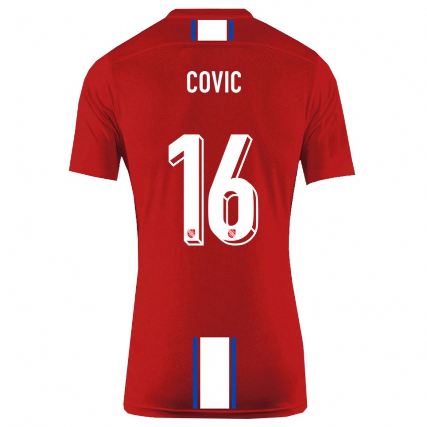 נשים ראיין מהמד קוביק #16 אדום לבן ג'רזי ביתית 2025/26 חולצה קצרה