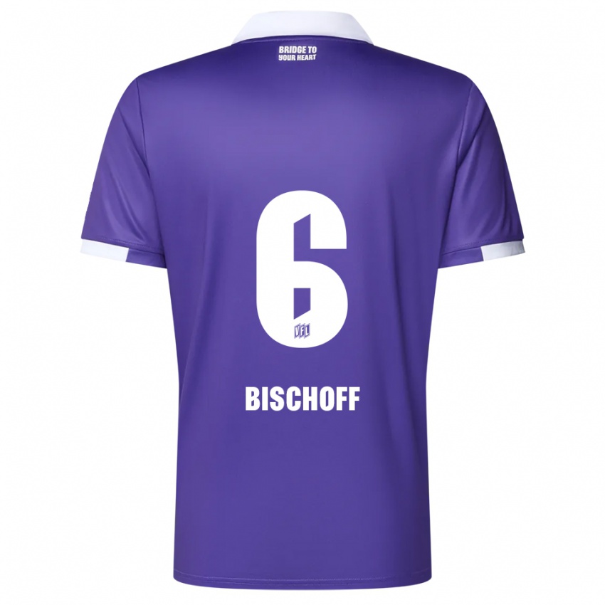 נשים Vincent Bischoff #6 סגול לבן ג'רזי ביתית 2025/26 חולצה קצרה