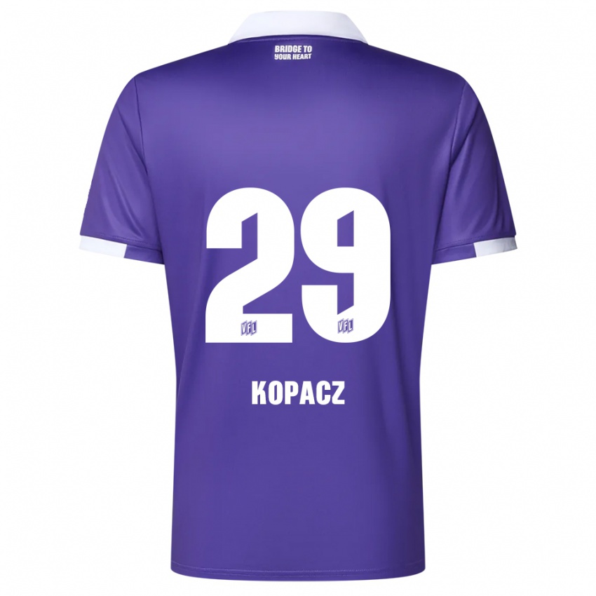 נשים David Kopacz #29 סגול לבן ג'רזי ביתית 2025/26 חולצה קצרה