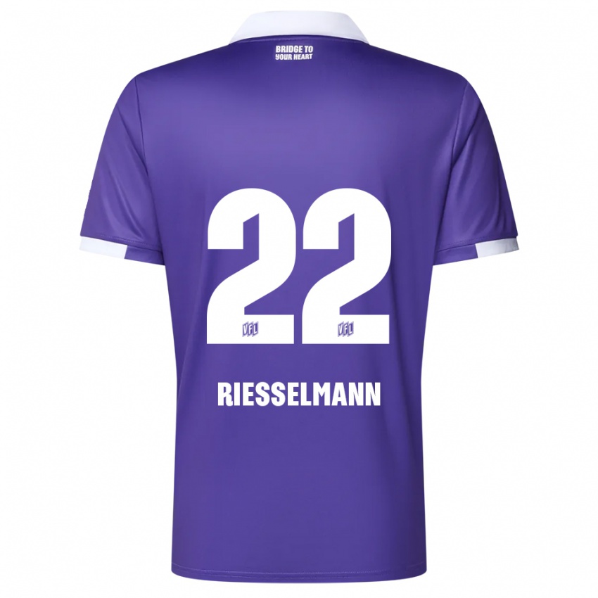 נשים ברנד ריסלמן #22 סגול לבן ג'רזי ביתית 2025/26 חולצה קצרה