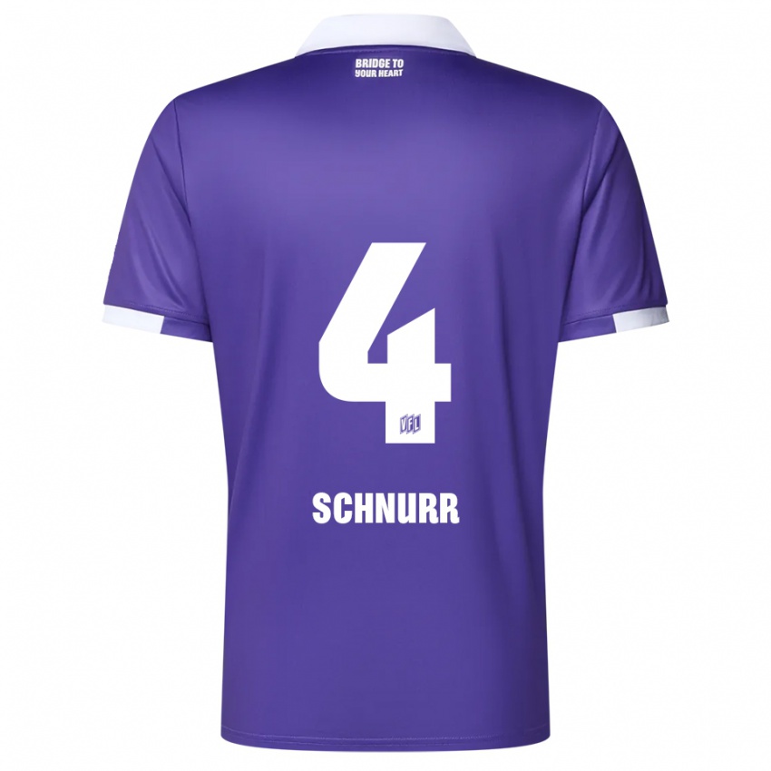 נשים Maxim Schnurr #4 סגול לבן ג'רזי ביתית 2025/26 חולצה קצרה