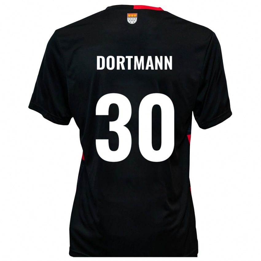 נשים ניקלס דורטמן #30 שחור אדום ג'רזי ביתית 2025/26 חולצה קצרה