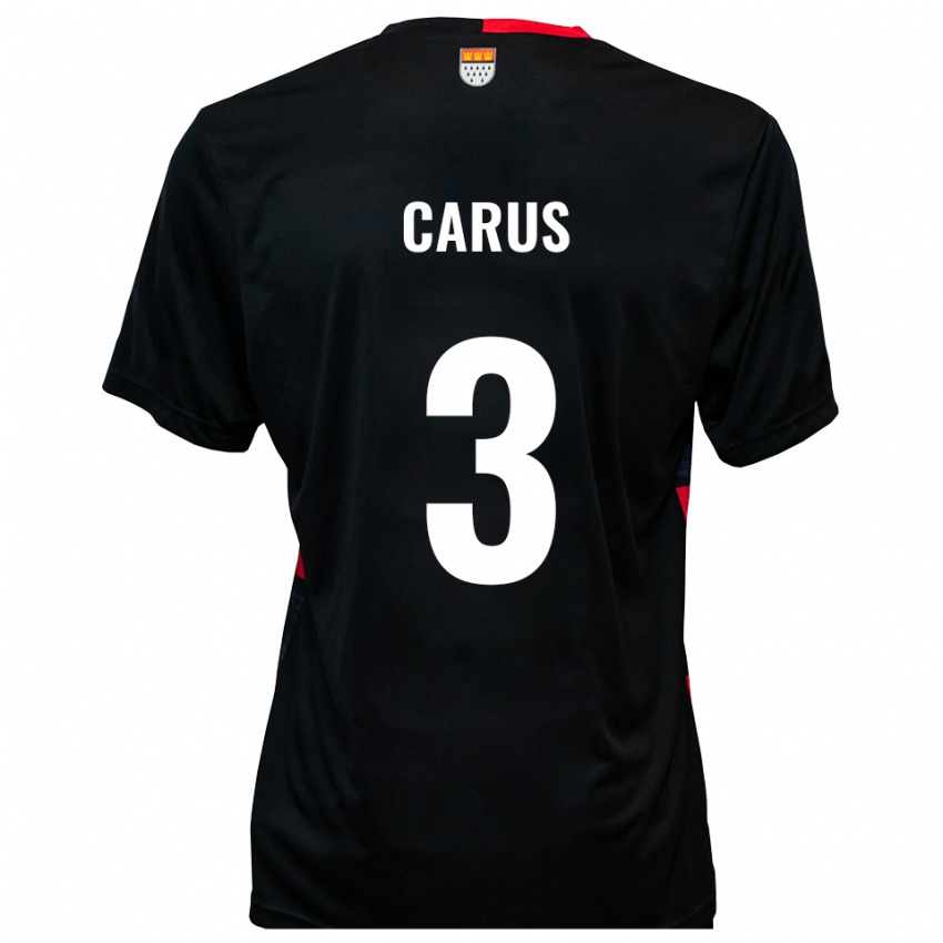 נשים וינסנט קארוס #3 שחור אדום ג'רזי ביתית 2025/26 חולצה קצרה