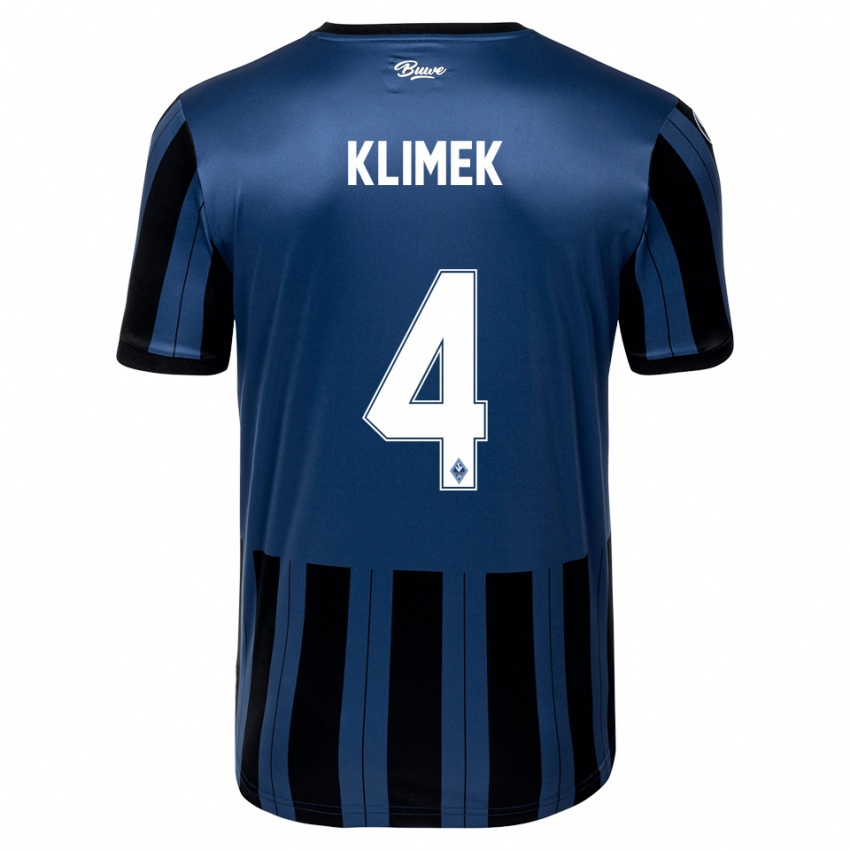 נשים Tom Klimek #4 כחול אפור שחור ג'רזי ביתית 2025/26 חולצה קצרה