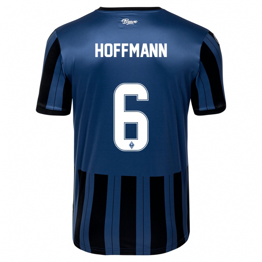 נשים Niklas Hoffmann #6 כחול אפור שחור ג'רזי ביתית 2025/26 חולצה קצרה