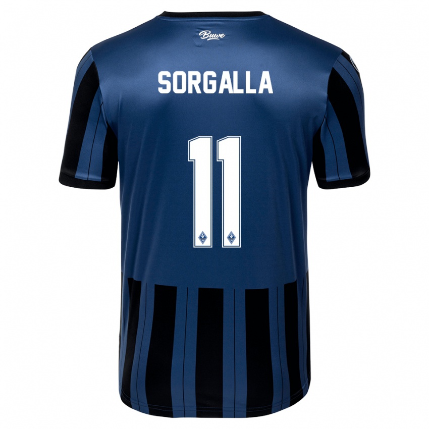 נשים Tom Sorgalla #11 כחול אפור שחור ג'רזי ביתית 2025/26 חולצה קצרה