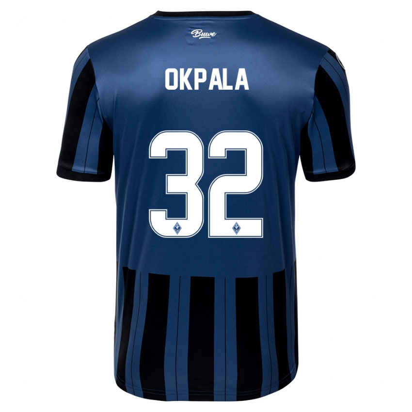 נשים קנדי אוניידיקה אוקפאלה #32 כחול אפור שחור ג'רזי ביתית 2025/26 חולצה קצרה